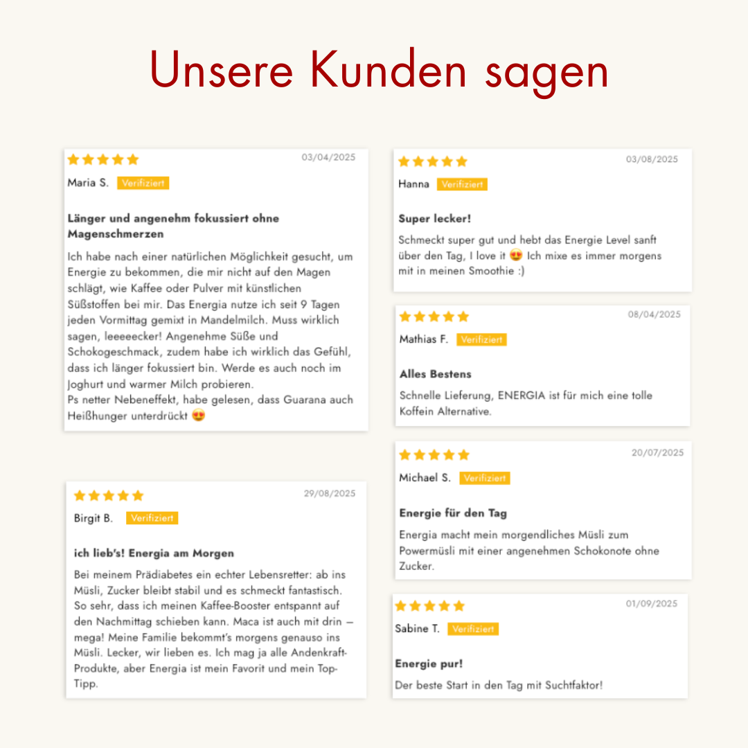 Energia - Natürlicher Wachmacher Shake