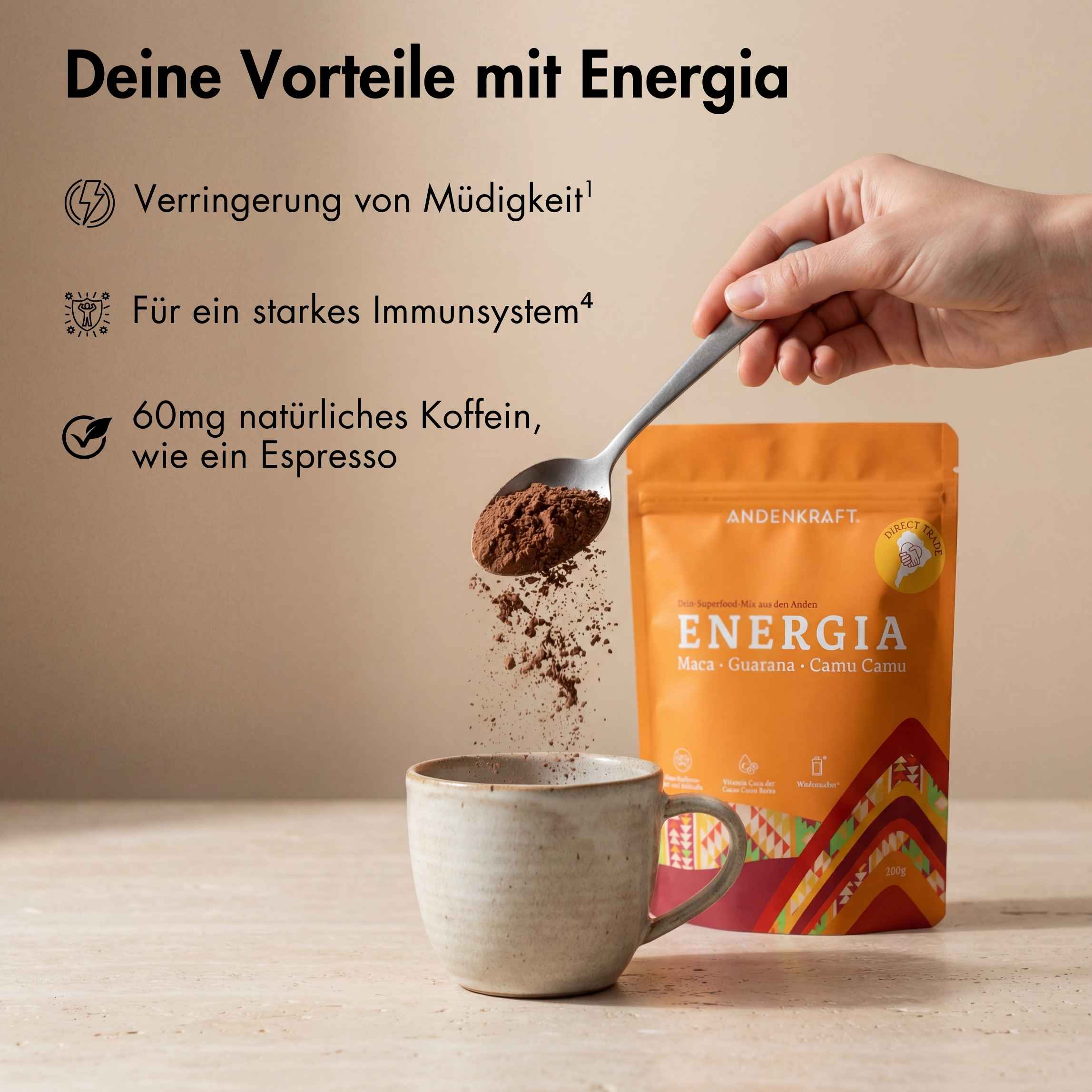 Energia - Natürlicher Wachmacher Shake