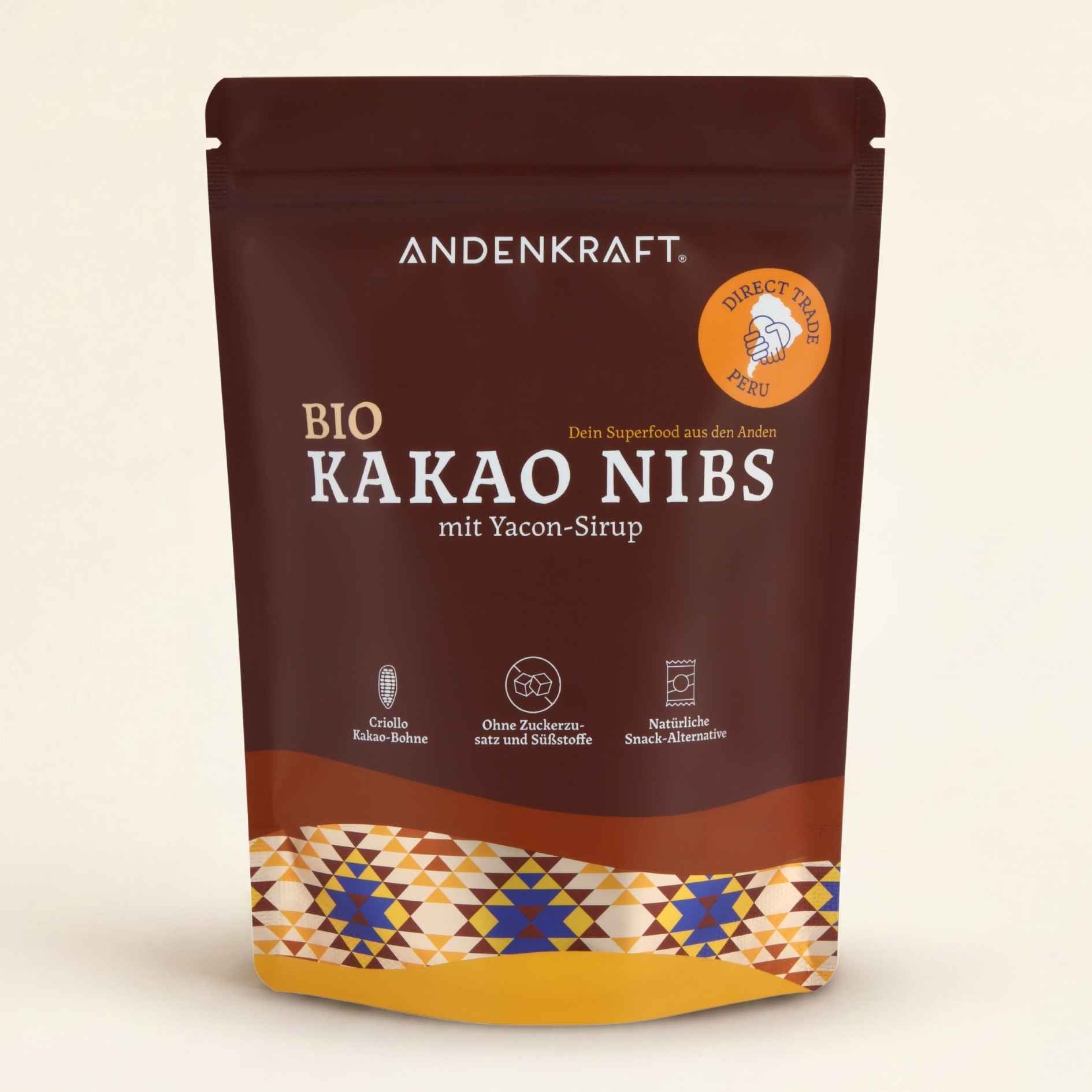 Bio Kakao Nibs mit Yacon Sirup