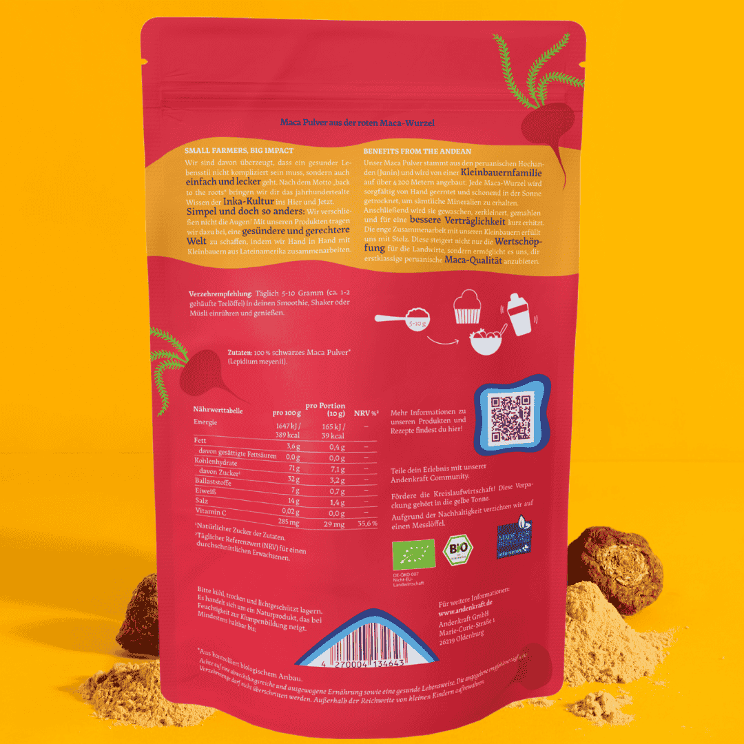 Bio Maca Pulver - rot