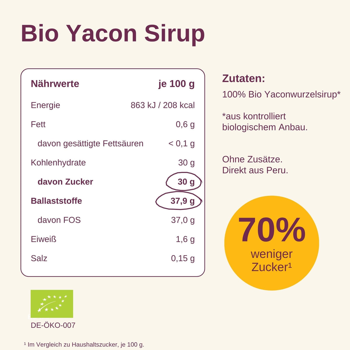 Bio Yacon Sirup