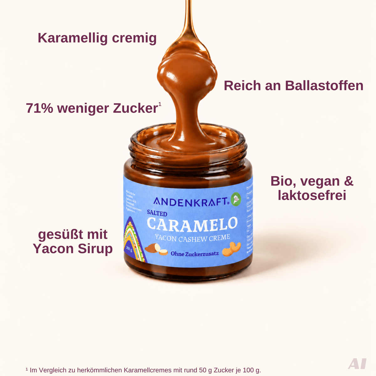 Salted Caramelo - Yacon Cashew Creme